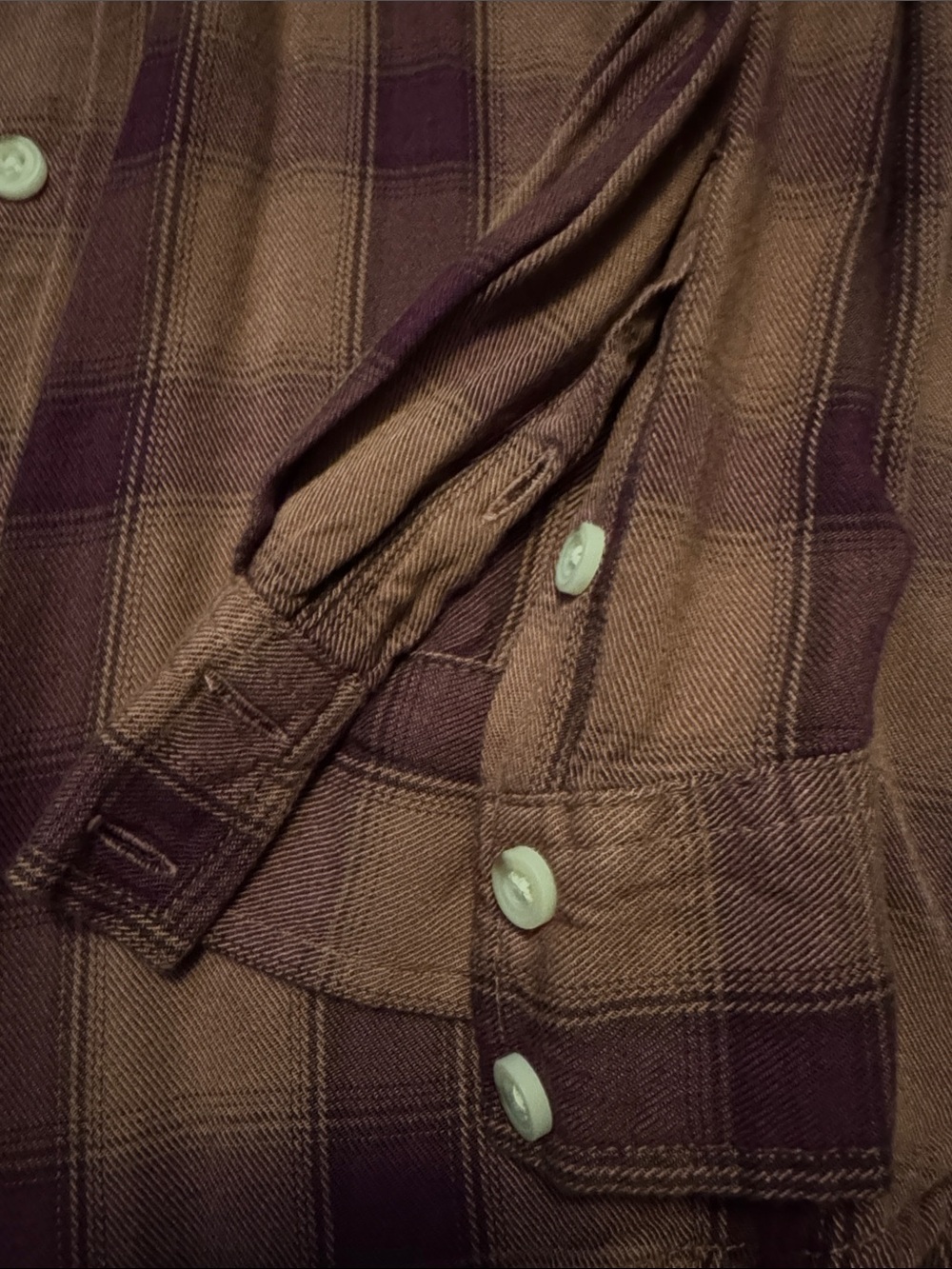 Mossimo Supply Co. Women's Purple Plaid Button-Down Shirt - Picture 3 of 6